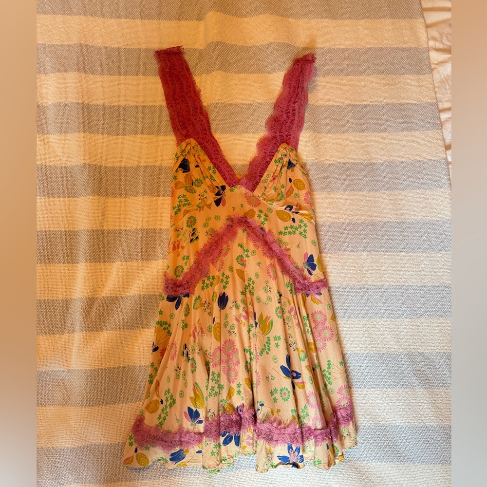 Urban Outfitters patterned lace mini dress